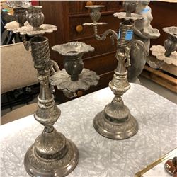 2 Silver Candelabra