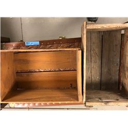 2 Antique Wooden Crates