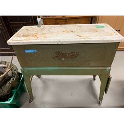 Beatty Bros Limited Metal table and Stand on wheels