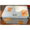 Image 1 : AntiqueMetal Kids Toy Box with toys inside