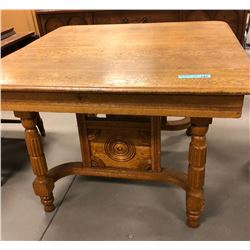 Antique square kitchen table