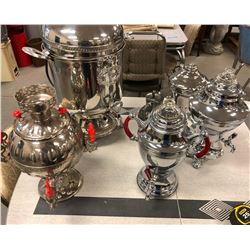 Misc lot of Stainless Steal Beverage servers