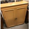 Image 1 : 2 door cabinet with metal rack
