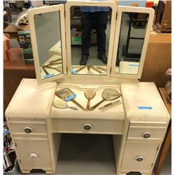 Antique Kids Vanity with Mirror