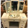 Image 1 : Antique Kids Vanity with Mirror
