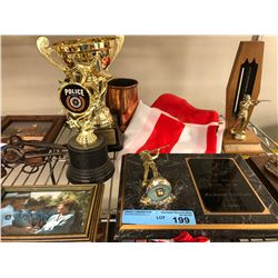 Misc plaques/ metals/ trophies