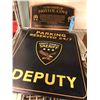 Image 1 : Police Badges, Crest and pins mounted with 3 sheriff signs - Movie Prop