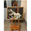 Image 1 : One retro painting with Easel