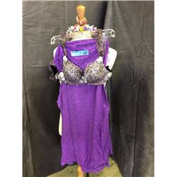 Purple costume with seashell and starfish bra