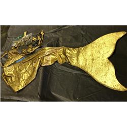 golden mermaid costume with fin