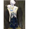 Image 1 : Blue and white sailors costumer with golden necklace and a sailors hat