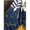 Image 2 : Blue and white sailors costumer with golden necklace and a sailors hat