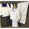 Image 1 : multiple blue and white sailor costumes