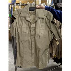 Complete Sheriff Uniforms Rack - Short Sleeve, Long Sleeve, Pants