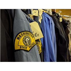 Washington State Patrol Troopers Complete Uniform Rack