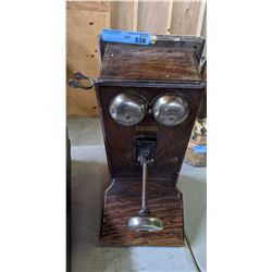 Antique Wooden Wall Phone