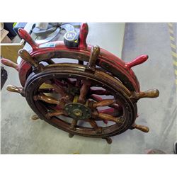 2 Authentic Ship Steering Wheels