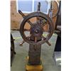 Image 1 : Authentic Metal and Wooden Ship Steering Wheel