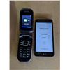 Image 1 : 1 Flip Phone, 1 LG Android Smartphone