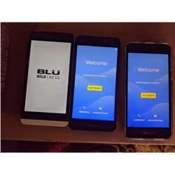 3 BLU Android Smartphones