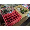 Image 1 : 2 pop shop containers with pepsi, 7up fanta, Dr. pepper bottle Vintage