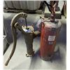 Image 1 : vintage fire extinguisher and vintage fire pump