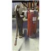 Image 2 : vintage fire extinguisher and vintage fire pump