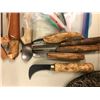 Image 2 : Assorted Ships, Room Key Fish Hooks, Carving Tools, 4J Martin Knives, 1 Dexter Knife