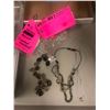 Image 2 : 2 beaded necklaces and 1 necklace with crescent moon pendant