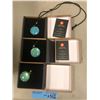 Image 1 : 3 necklaces with stained glass pendant