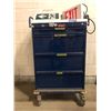 Image 2 : 4 Drawer harloff tool box with misc signs and misc tools in the drawers
