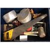 Image 8 : 4 Drawer harloff tool box with misc signs and misc tools in the drawers