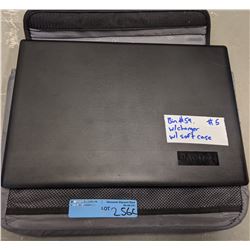 Lenovo laptop with charger and swiss alps bag