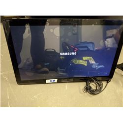 Samsung Galaxy View touch screen computer with charger and insignia flex arm