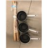 Image 2 : 2 Rubber baseball bats and 3 rubber pots with Lagostina Branded handles - Movie Prop