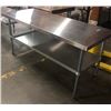 Image 1 : 72 x 30 stainless steel work table