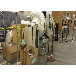 Approx 20 floor lamps