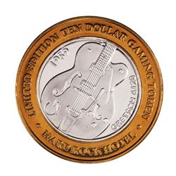 .999 Fine Silver Hard Rock Hotel & Casino Las Vegas $10 Limited Edition Gaming Token