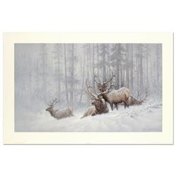 Larry Fanning (1938-2014) "Mountain Majesty - Bull Elk" Limited Edition Lithograph