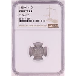 1860-O Seated Liberty Half Dime Coin NGC VF Details