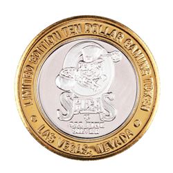 .999 Fine Silver Osheas Las Vegas, Nevada $10 Limited Edition Gaming Token
