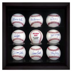 1975-1976 "Big Red Machine's" Starting Eight Signed Baseball w/COA & Case
