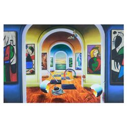 Ferjo "Monet's Archway to Picasso and Miro" Original Oil Painting on Canvas