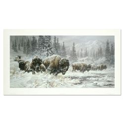 Larry Fanning (1938-2014) "Front Range Storm - Colorado Buffalo" Limited Edition