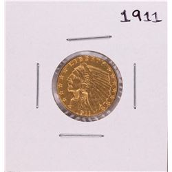 1911 $2 1/2 Indian Head Quarter Eagle Gold Coin