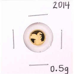 2014 $5 Tokelau Proof 1/2 Gram Pegasus Gold Coin