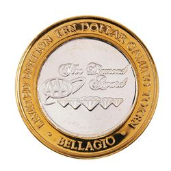 .999 Fine Silver Bellagio Las Vegas, NV $10 Limited Edition Gaming Token