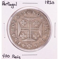 1820 Portugal 400 Reis Silver Coin