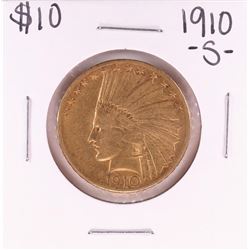 1910-S $10 Indian Head Eagle Gold Coin