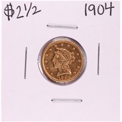 1904 $2 1/2 Liberty Head Quarter Eagle Gold Coin